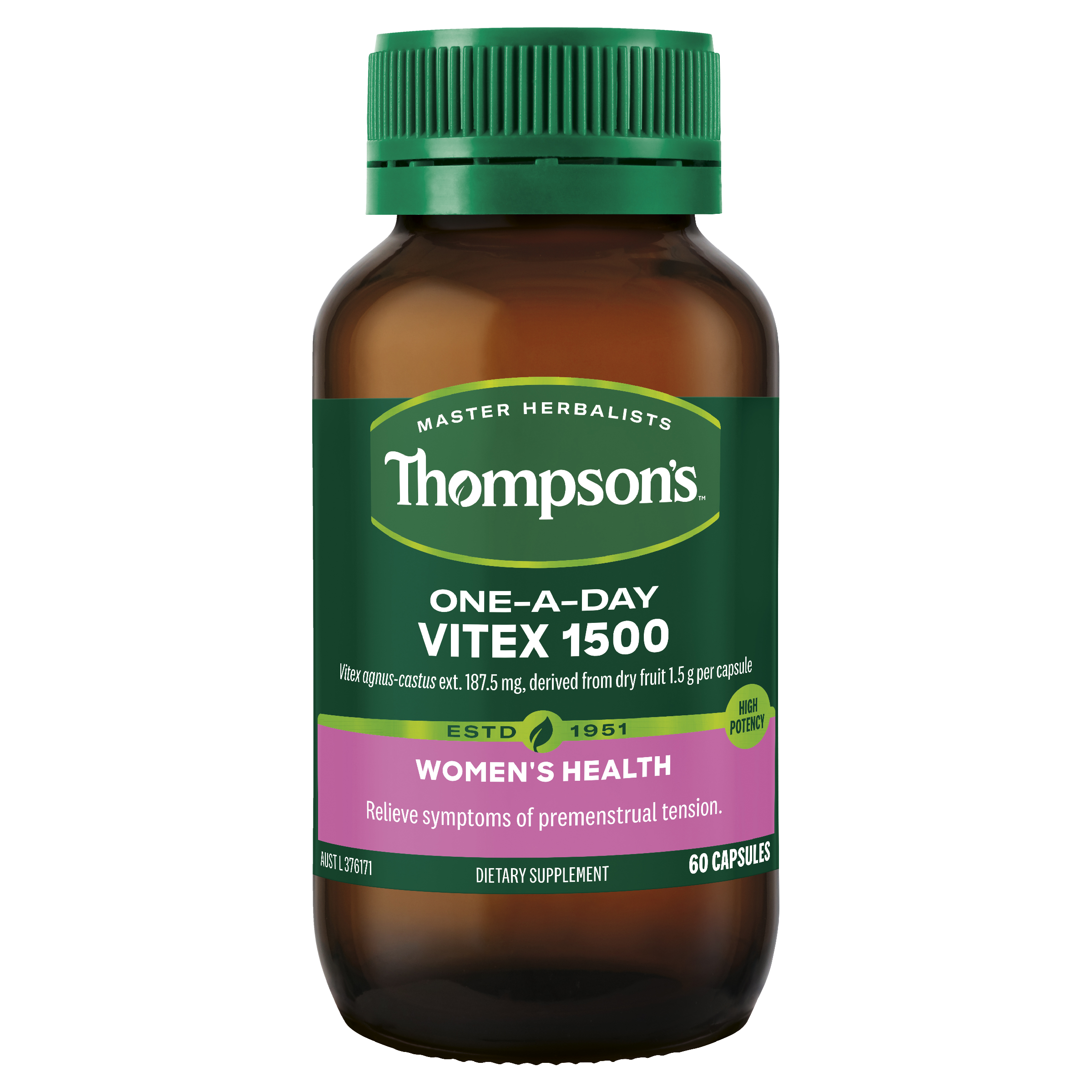 Thompsons One-A-Day Vitex 1500 60 Capsules
